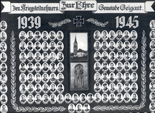 Kriegsteilnehmer 1939 bis 1945